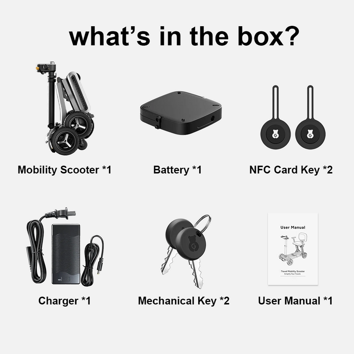 Horizon Air - Lightweight Portable Mobility Scooter