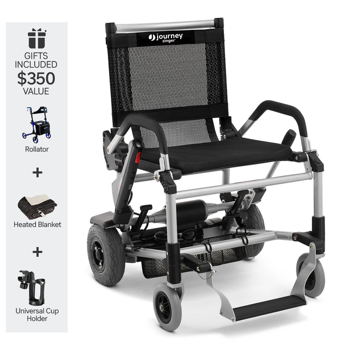 Journey Zinger - 8-Mile Extended Range & 275 lb Capacity - Quick Fold Design & Ultralight Weight