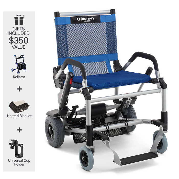 Journey Zinger - 8-Mile Extended Range & 275 lb Capacity - Quick Fold Design & Ultralight Weight